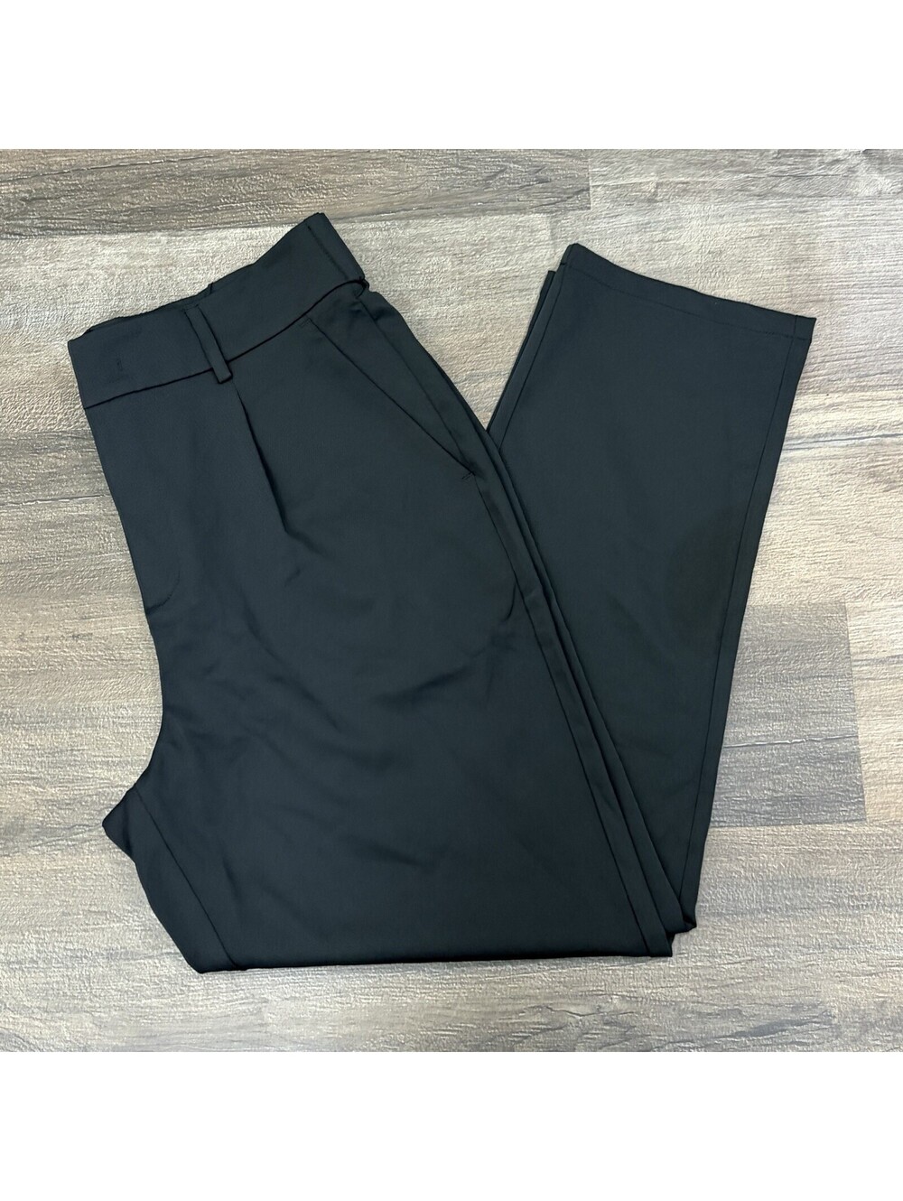 NWT Halara Women’s L Wide Leg Dress Pants Black Stretch Casual Office Career